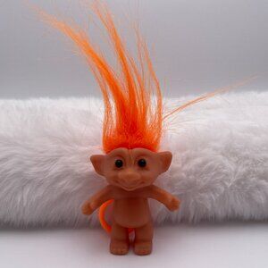 Troll with Orange Hair and Orange Backpack Clip (SKU: 409TO)